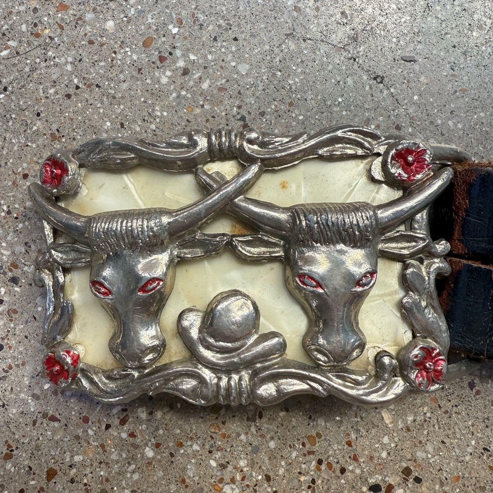 Vintage Longhorn belt